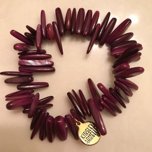 Kinsley Armelle stretch bracelet (dark purple)